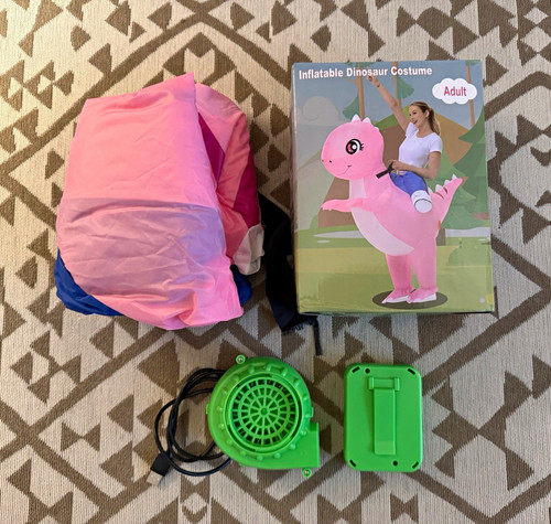 Adult pink inflatable - adult, dinosaur