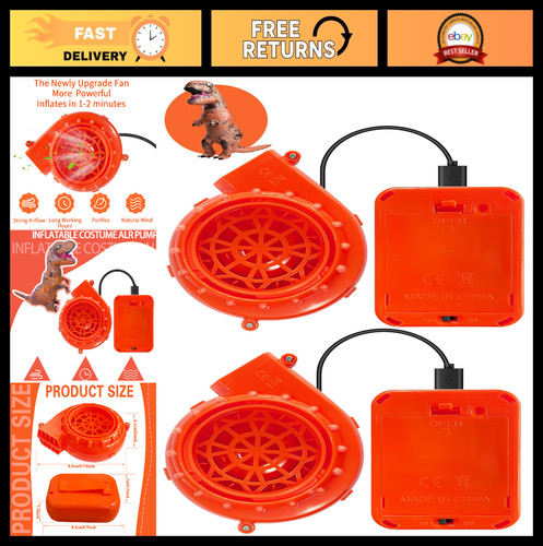 Pack inflatable orange fan - 2,
