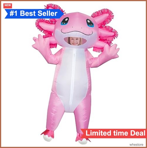 Inflatable axolotl costume - inflatable,