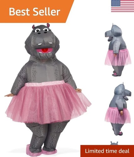 Funny adult inflatable hippo - adult,